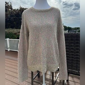 Lilly Pulitzer Glianna Sweater Pastel/Gold Metallic GUC